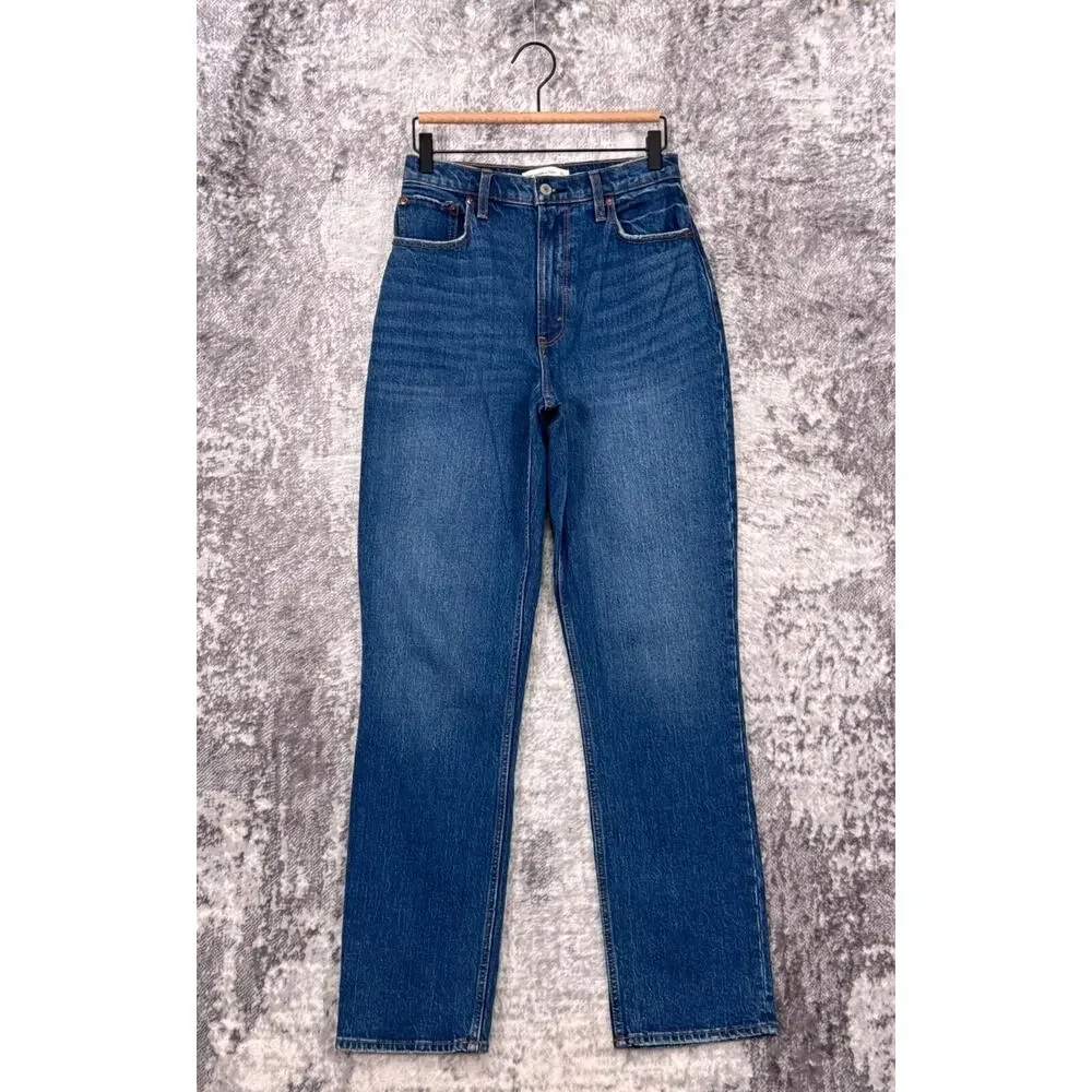 Abercrombie & Fitch Jeans 27 / 4 Long Womens Curve Love 90s Straight Ultra High